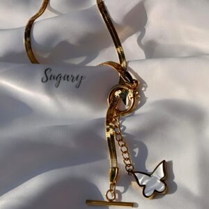 سلسة فراشة بيضاء